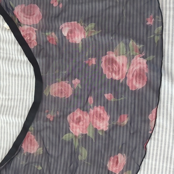 90sVINTAGE Pink Rose Ballet Wrap Skirt - Picture 6 of 7